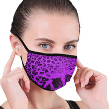 Load image into Gallery viewer, Crackle Art Purple Mouth Mask