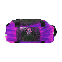 Load image into Gallery viewer, Busy Bee Sunflower Purple Large Capacity Duffle Bag (Model 1715)