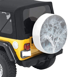 Spooky Tree Negative 32 Inch Spare Tire Cover