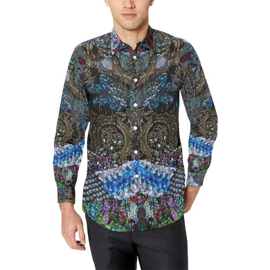 Cresent Paisley Men's All Over Print Casual Dress Shirt (Model T61)