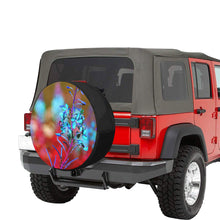 Load image into Gallery viewer, Fireweed Flower Blue 34 Inch Spare Tire Cover