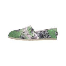 Load image into Gallery viewer, Patches of Moss Green Unisex Classic Canvas Slip-On (Model 1206)