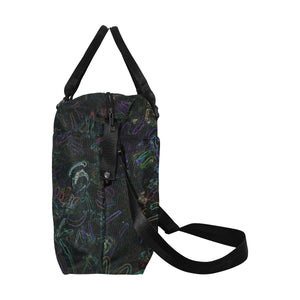 Graffiti Abstract Glowing Large Capacity Duffle Bag (Model 1715)