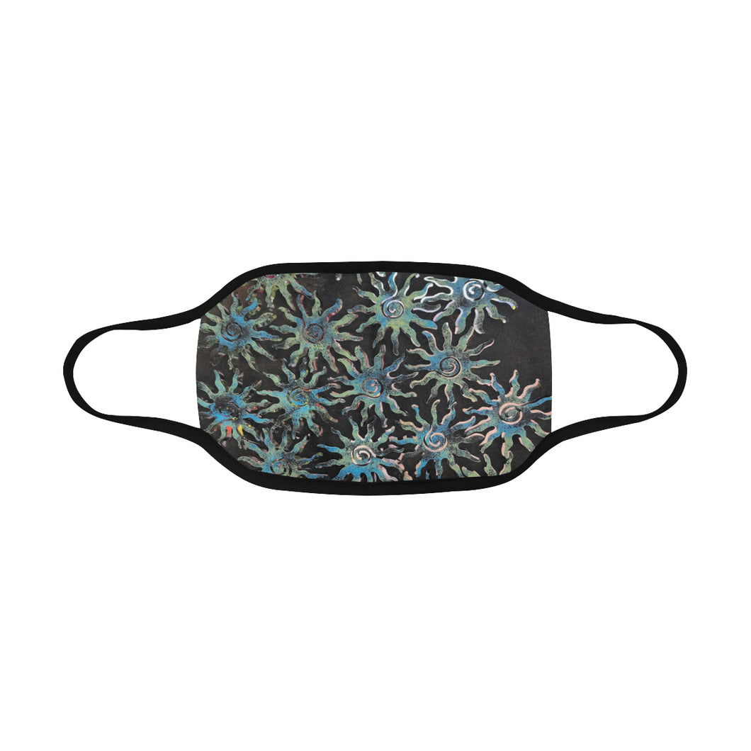 Sunny Turquoise Mouth Mask in One Piece (Model M02)