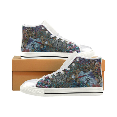 Paisley Matters Women's Classic High Top Canvas Shoes (Model 017)