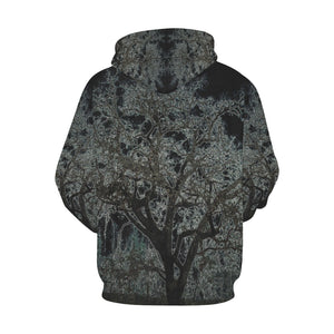 Spooky Tree Glowing All Over Print Hoodie for Women (USA Size) (Model H13)
