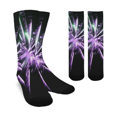 Fireworks Star Purple Trouser Socks (For Men)