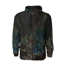 Load image into Gallery viewer, Feathery Flames Glowing All Over Print Quilted Windbreaker for Men (Model H35)