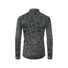 Load image into Gallery viewer, Crackle Black Men&#39;s All Over Print Casual Dress Shirt (Model T61)