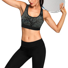 Load image into Gallery viewer, Spooky Tree Glowing Women&#39;s All Over Print Sports Bra (Model T52)