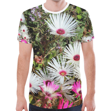 Livingstone Daisy Flower New All Over Print T-shirt for Men (Model T45)