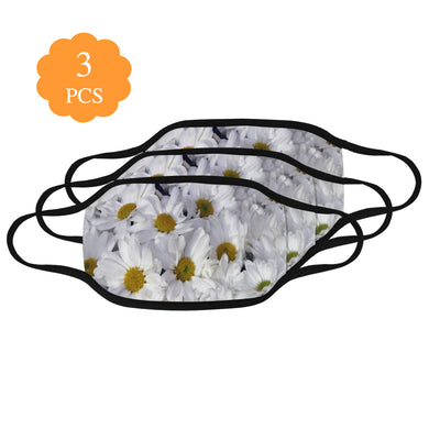 Daisies Flower Mouth Mask (Pack of 3)