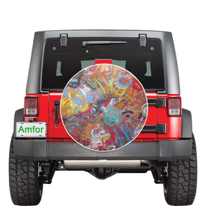 Graffiti Abstract 32 Inch Spare Tire Cover