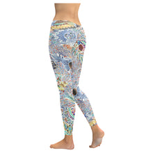 Load image into Gallery viewer, Fun and Fancy Paisley Reverse Low Rise Leggings (Invisible Stitch) (Model L05)