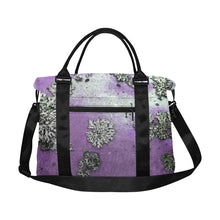 Load image into Gallery viewer, Patches of Moss Purple Large Capacity Duffle Bag (Model 1715)
