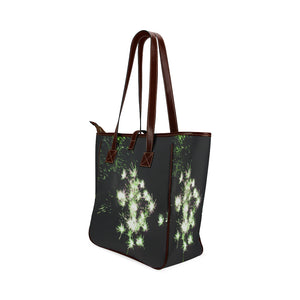 Fireworks Flowers Green Classic Tote Bag (Model 1644)