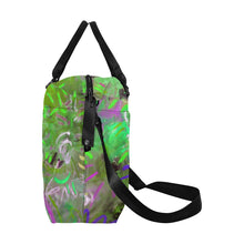 Load image into Gallery viewer, Graffiti Abstract Green Large Capacity Duffle Bag (Model 1715)