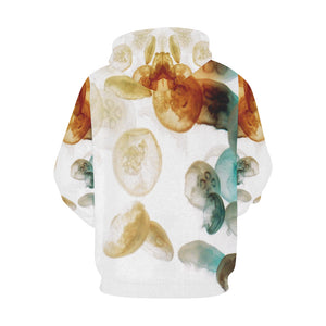 Jellyfish Negative All Over Print Hoodie for Men/Large Size (USA Size) (Model H13)