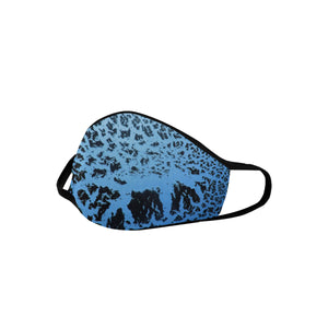 Crackle Art Blue Mouth Mask