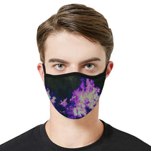 Load image into Gallery viewer, Feathery Flames Purple Mouth Mask in One Piece (2 Filters Included) (Model M02)