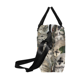 Painted Skulls Large Capacity Duffle Bag (Model 1715)