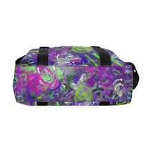 Load image into Gallery viewer, Graffiti Abstract Purple Large Capacity Duffle Bag (Model 1715)