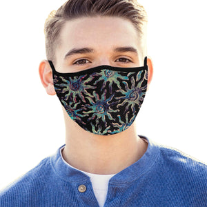 Sunny Turquoise Mouth Mask (2 Filters Included)