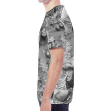 Load image into Gallery viewer, Crystal Creek Black and White New All Over Print T-shirt for Men (Model T45)