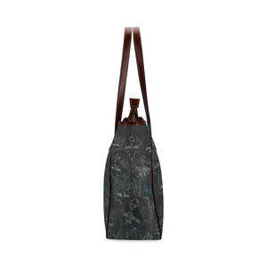 Painted Skulls Glowing Classic Tote Bag (Model 1644)