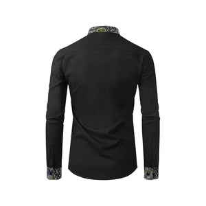 Complex Graffiti Glowing Men's All Over Print Casual Dress Shirt (Model T61)