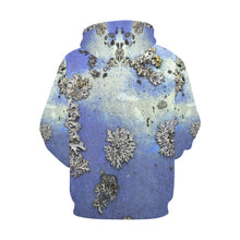 Load image into Gallery viewer, Patches of Moss Blue All Over Print Hoodie for Men/Large Size (USA Size) (Model H13)