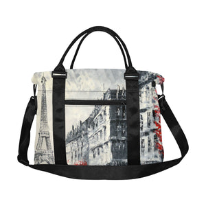 Paris Eiffel Tower Large Capacity Duffle Bag (Model 1715)