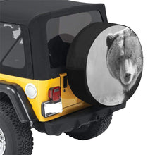 Load image into Gallery viewer, Big Bear Black and White 34 Inch Spare Tire Cover