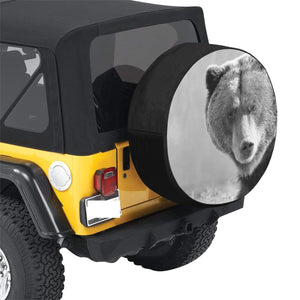 Big Bear Black and White 34 Inch Spare Tire Cover