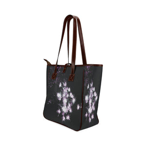 Fireworks Flowers Purple Classic Tote Bag (Model 1644)