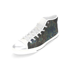 Load image into Gallery viewer, Feathery Flames Glowing Women&#39;s Classic High Top Canvas Shoes (Model 017)