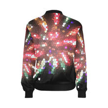 Load image into Gallery viewer, Fireworks Burst Mosaic All Over Print Bomber Jacket for Women (Model H36)