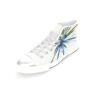 Fireworks Star Negative Women's Classic High Top Canvas Shoes (Model 017)