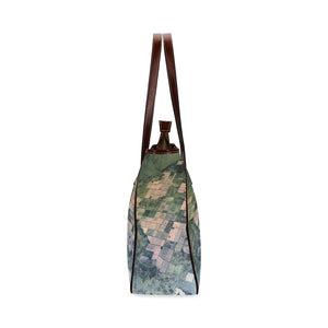 Patchwork Aerial Classic Tote Bag (Model 1644)