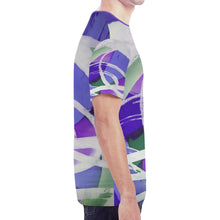 Load image into Gallery viewer, Abstract Circles Purple New All Over Print T-shirt for Men (Model T45)