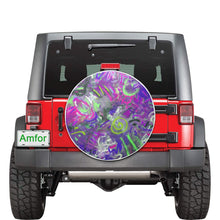 Load image into Gallery viewer, Graffiti Abstract Purple 30 Inch Spare Tire Cover