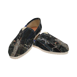Surfboards Glowing Unisex Classic Canvas Slip-On (Model 1206)
