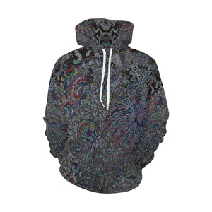 I Spy Paisley Glowing All Over Print Hoodie for Men/Large Size (USA Size) (Model H13)