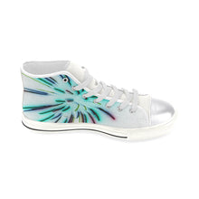 Load image into Gallery viewer, Fireworks Burst Negative Women&#39;s Classic High Top Canvas Shoes (Model 017)