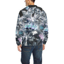 Load image into Gallery viewer, Painted Skulls Negative All Over Print Quilted Windbreaker for Men (Model H35)