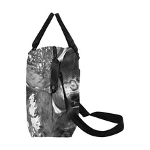 Load image into Gallery viewer, Iced Black and White Large Capacity Duffle Bag (Model 1715)