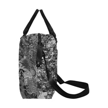 Load image into Gallery viewer, Paisley Matters Black and White Large Capacity Duffle Bag (Model 1715)