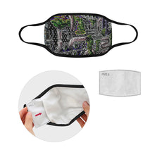 Load image into Gallery viewer, Complex Graffiti Glowing Mouth Mask in One Piece (2 Filters Included) (Model M02)