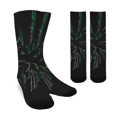 Fireworks Burst Glowing Trouser Socks (For Men)
