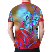 Load image into Gallery viewer, Fireweed Flower Blue New All Over Print T-shirt for Men (Model T45)